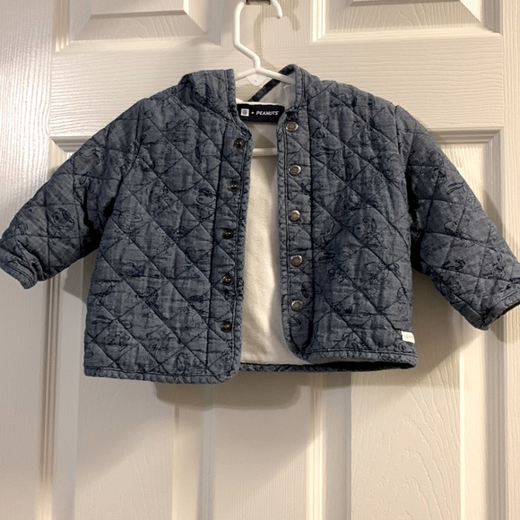 GAP Other - Bay gap Peanuts quilted jacket size 6- 12 months